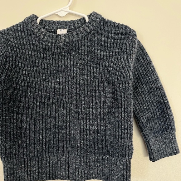 GAP Blue Ribbed Knit Sweater - Picture 2 of 5